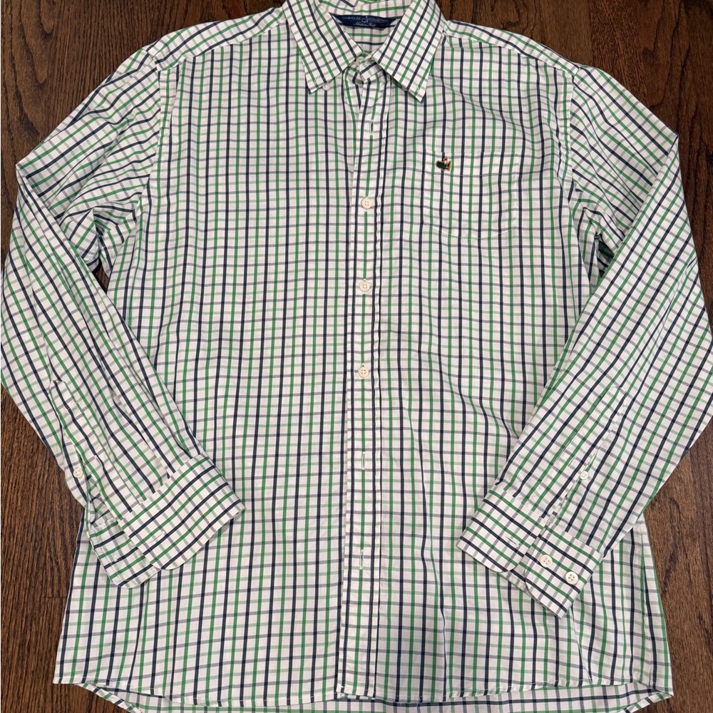 Berkmans Masters Green and White Checkered Men's Shirt